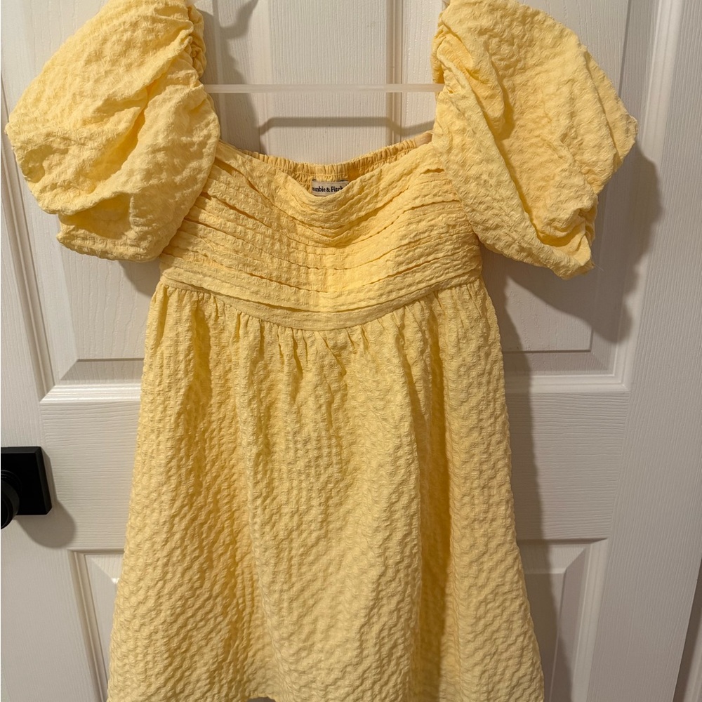 Abercrombie & Fitch Yellow Off Shoulder Romper